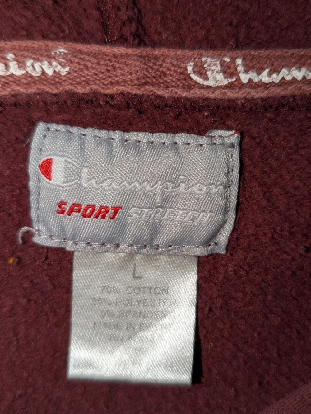 Norwich University Hoodie pockets Champion - Picture 3 of 7